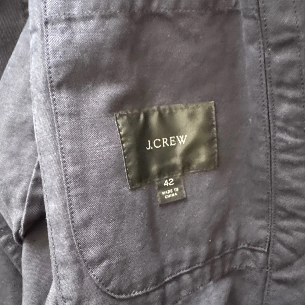 J. Crew Garment-dyed cotton-linen chino suit jacket